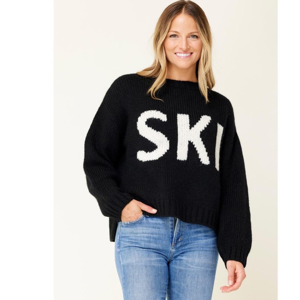 KRIMSON KLOVER Alpaca Blend Ski Sweater In Black Size Medium